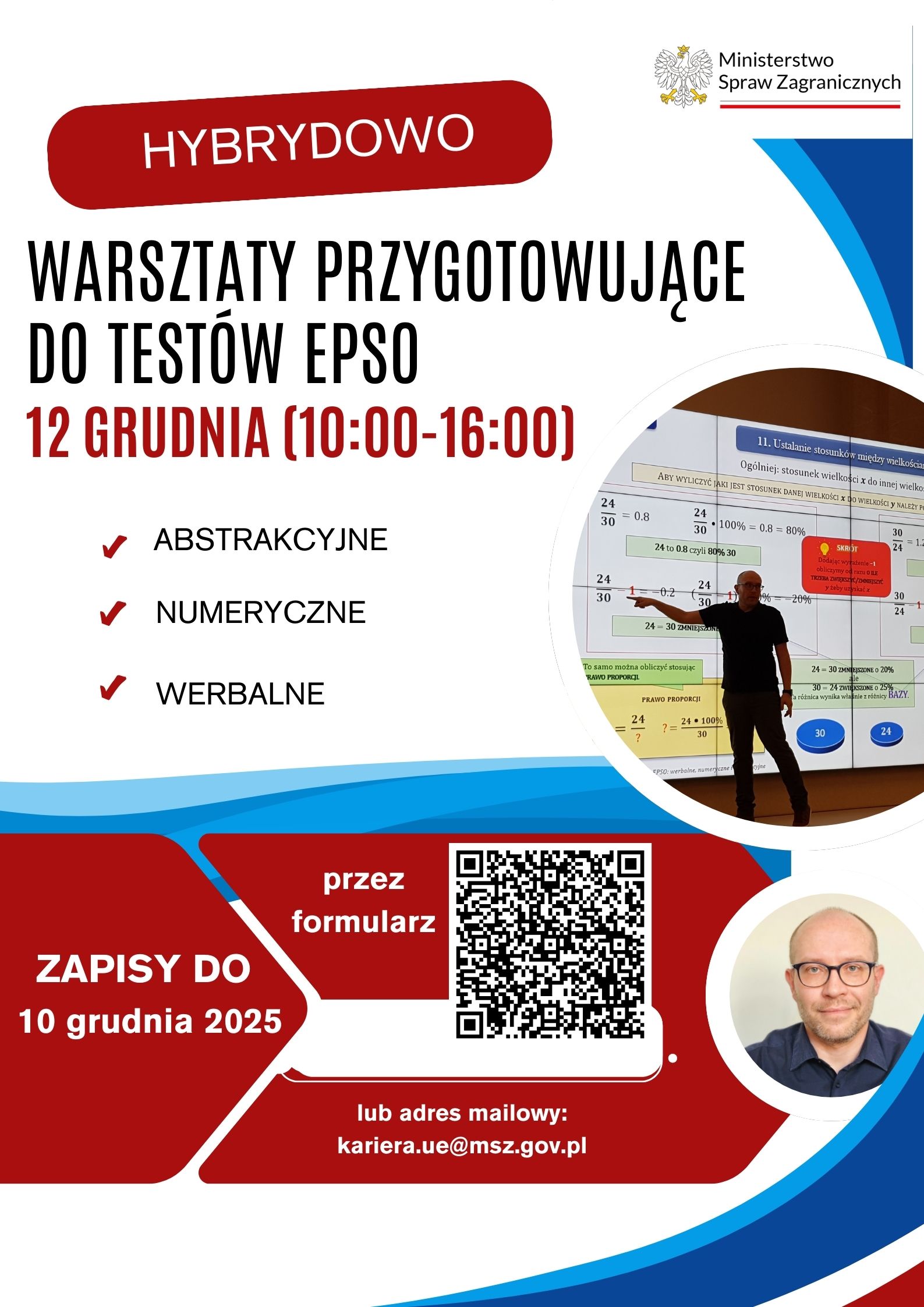 Plakat warsztaty EPSO