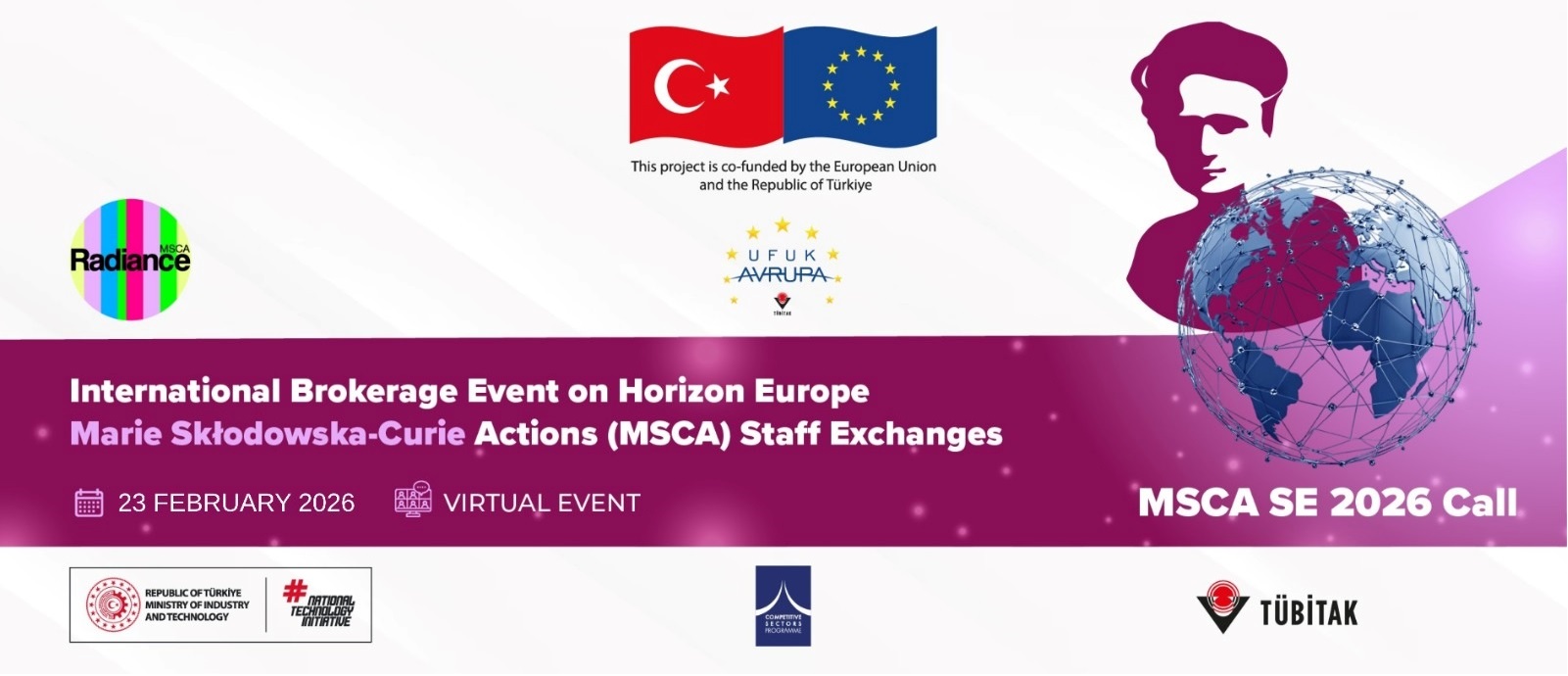 grafika wydarzenia “International Brokerage Event - MSCA Staff Exchanges Horizon Europe (Virtual Event)”