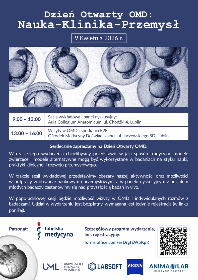 plakat informacyjny o dniach otwartych OMD