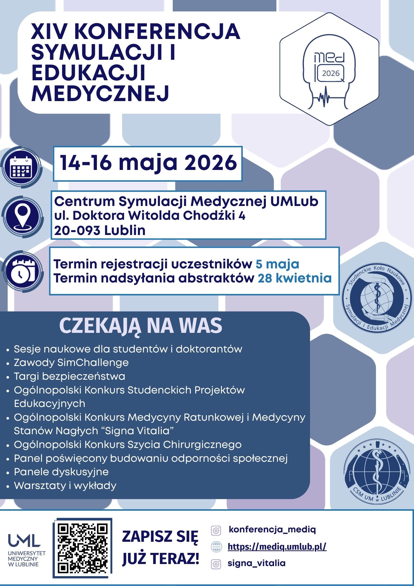 plakat z programem wydarzenia