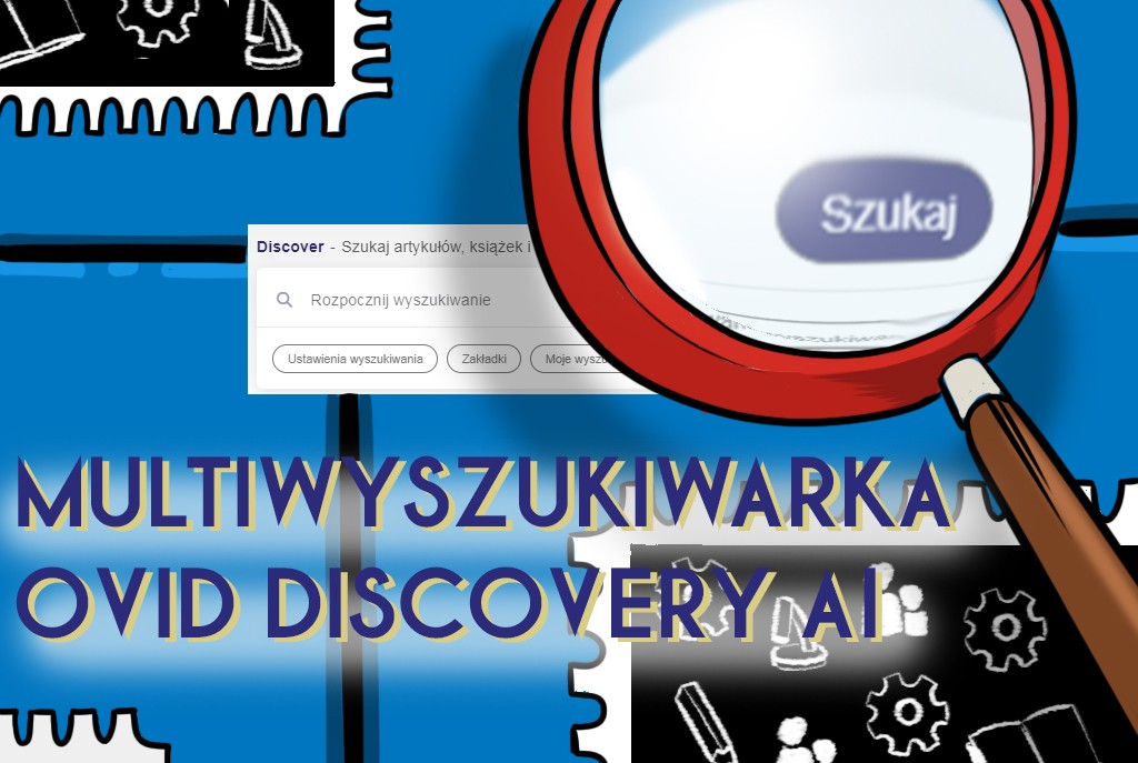 grafika promująca nową wyszukiwarkę bibioteczną