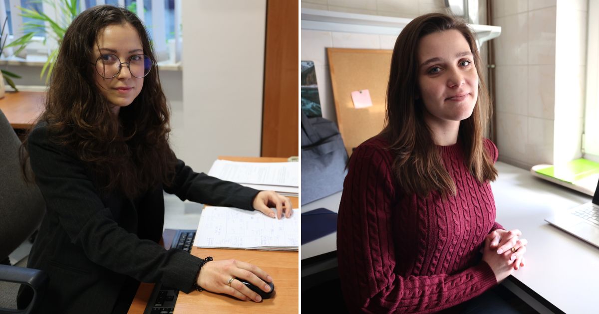 Mgr Justyna Lubińska i mgr Aleksandra Mordzińska-Rak 