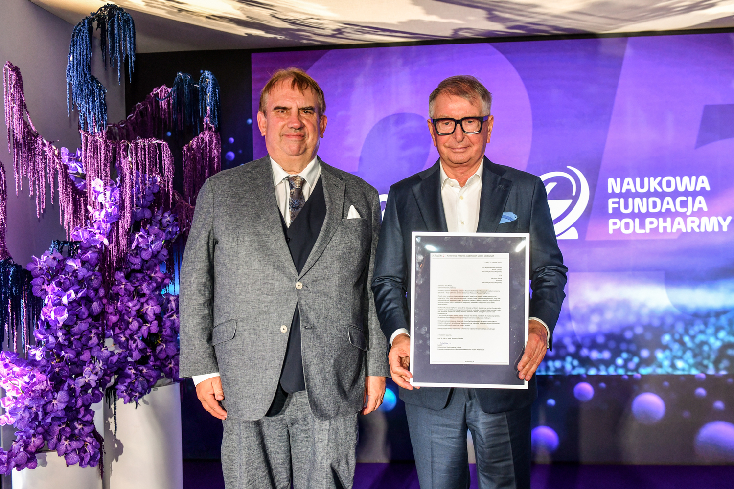 JM Rektor UMLub wziął udział w Gali 25-lecia Naukowej Fundacji Polpharmy